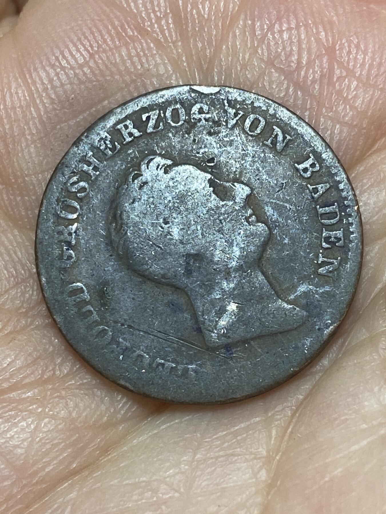 2026年第二十六场(总第一百九十五场）外国好品散币场(免佣金) 德意志邦国–巴登大公国1838年1克鲁泽(利奥波德一世第三版)