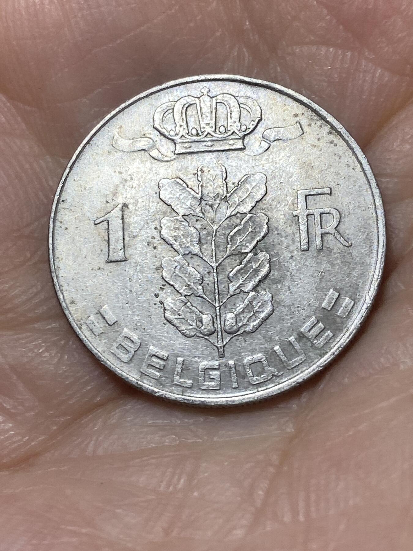 2026年第二十六场(总第一百九十五场）外国好品散币场(免佣金) 比利时🇧🇪1976年1法郎(博杜安一世，法语版)