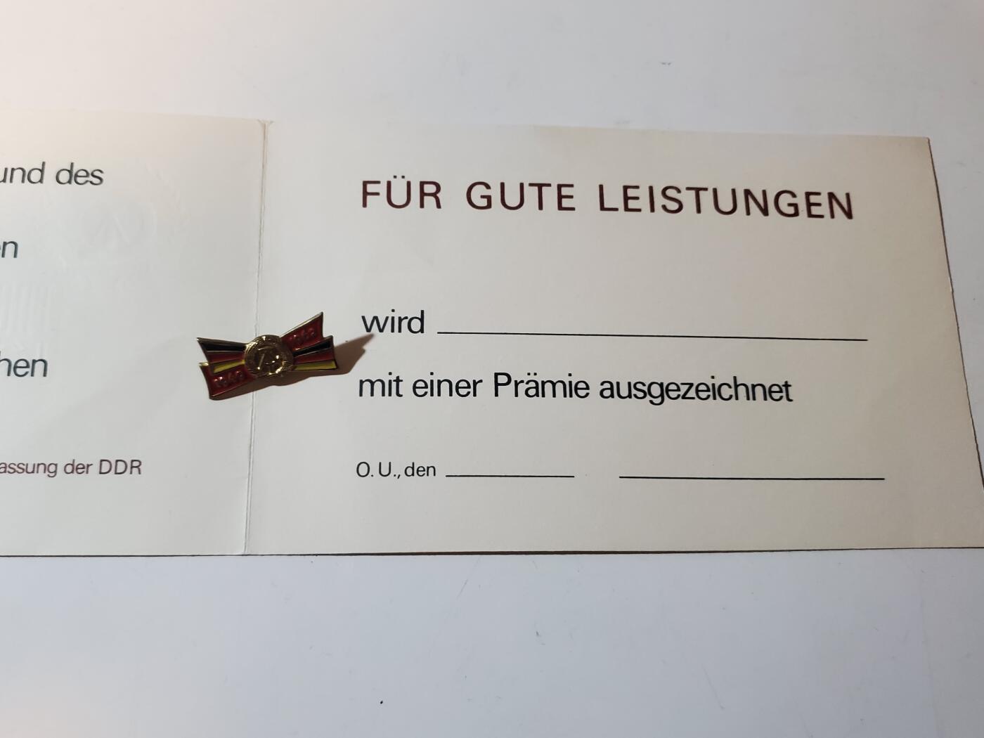 韵星假日军品类拍卖第41期 -- Rimey Holidays Militaria Auction 41 民主德国成立十三周年纪念章与工会