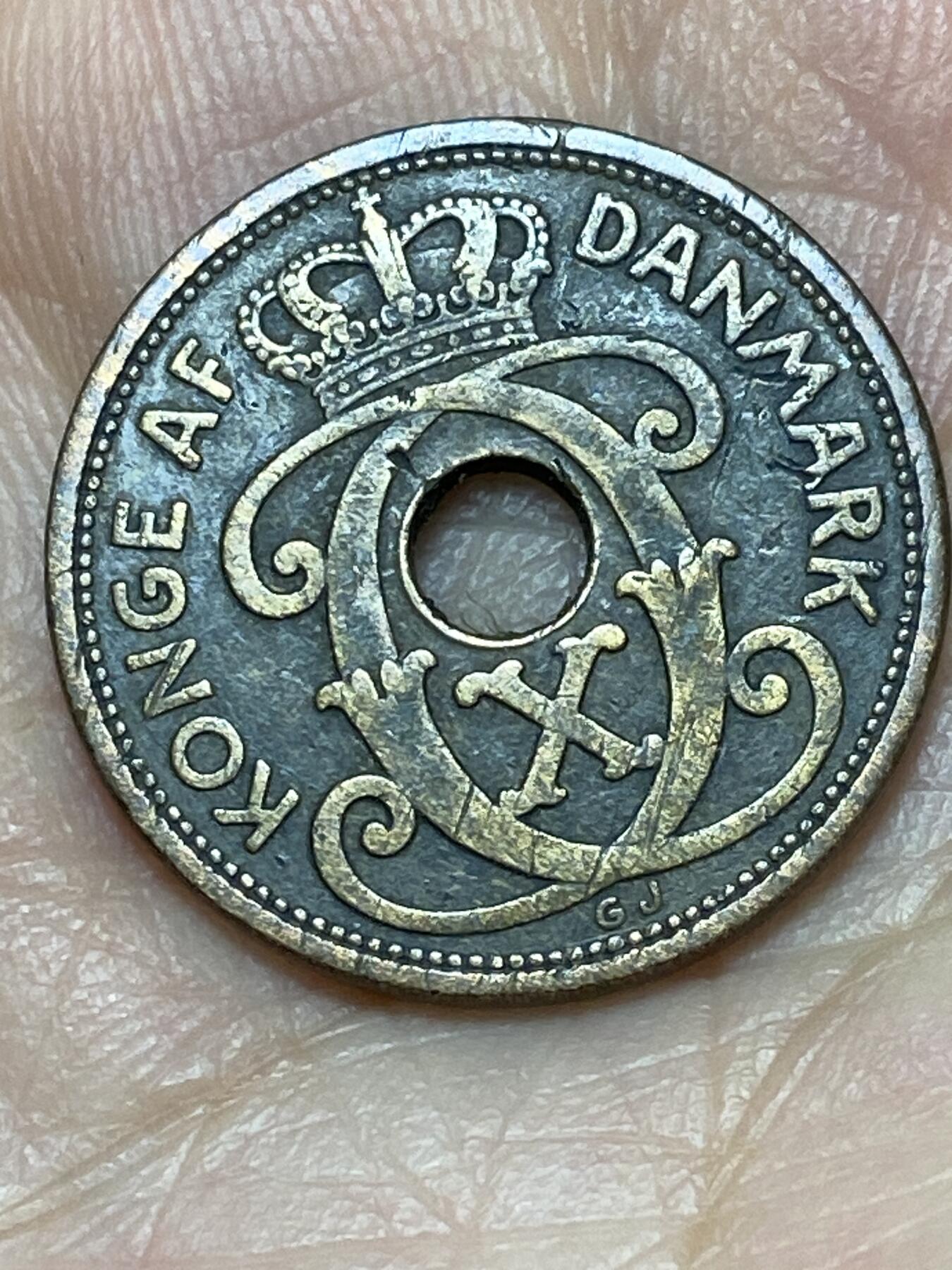 2026年第二十七场(总第一百九十六场）外国好品散币场(免佣金) 丹麦🇩🇰1927年2欧尔(克里斯蒂安十世时期，第五版关门年，HCN; GJ版)