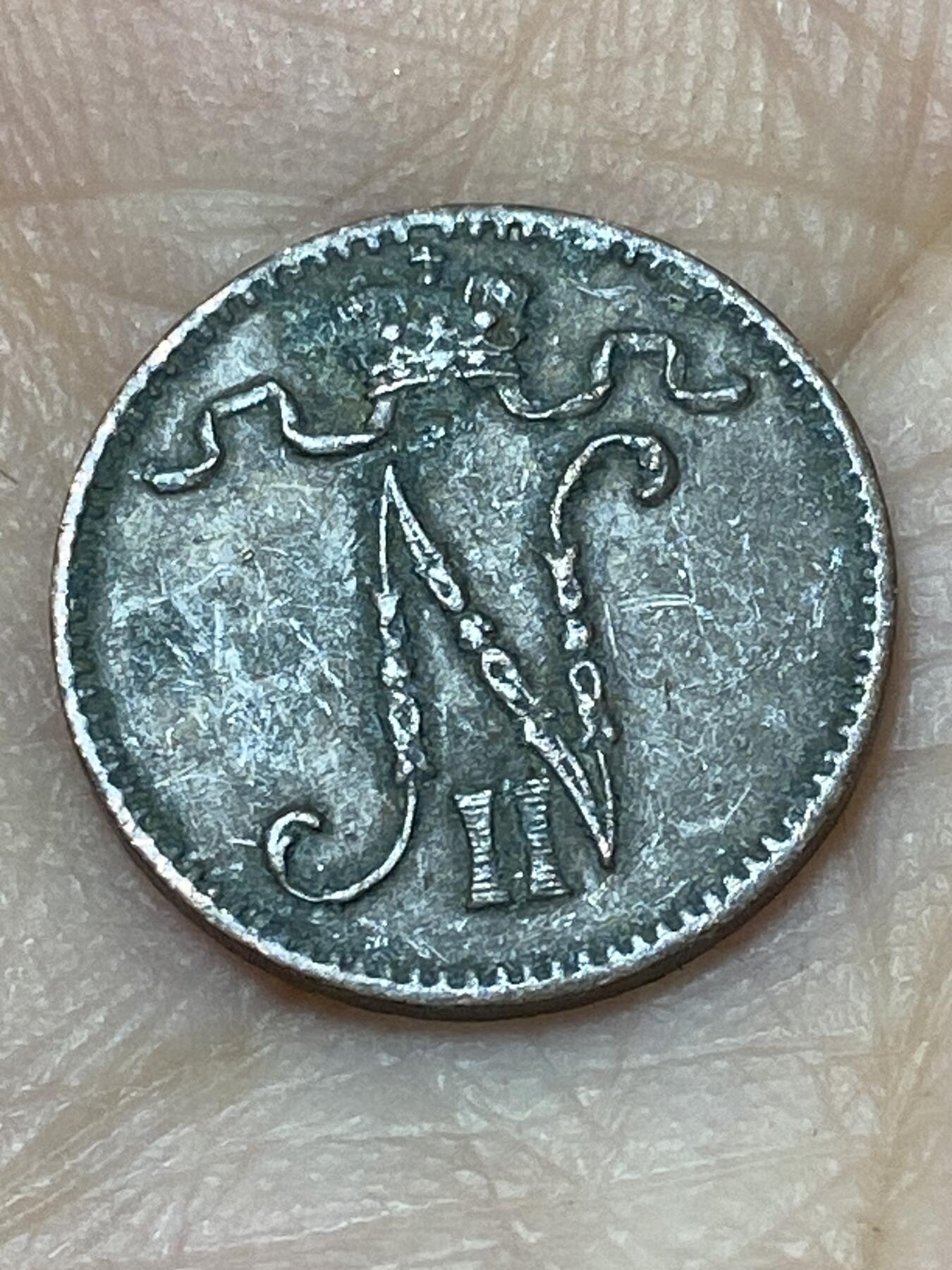 2026年第二十七场(总第一百九十六场）外国好品散币场(免佣金) 俄属芬兰大公国1912年1盆尼(尼古拉二世时期)