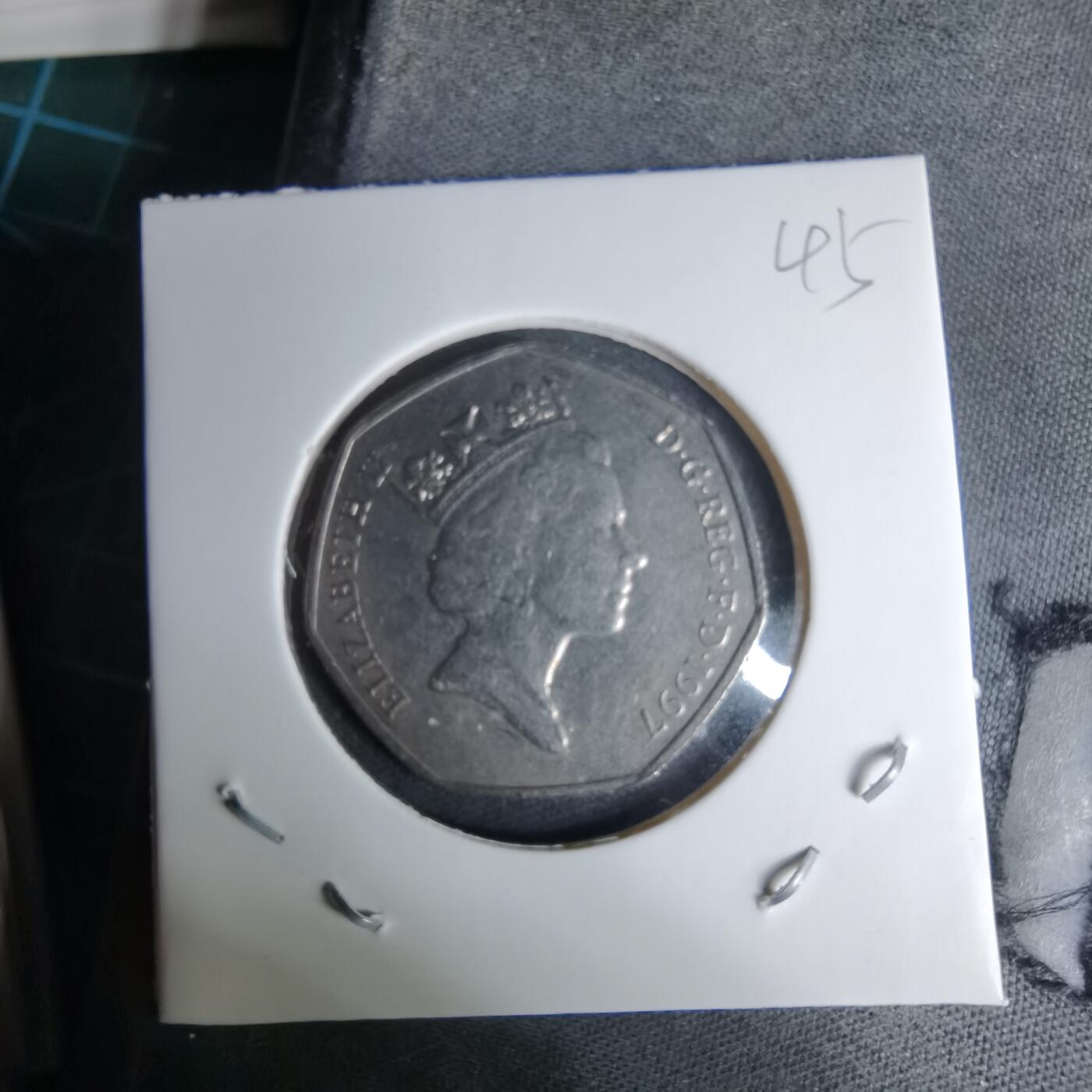 沼泽如烟--第996场 英国1997年50便士