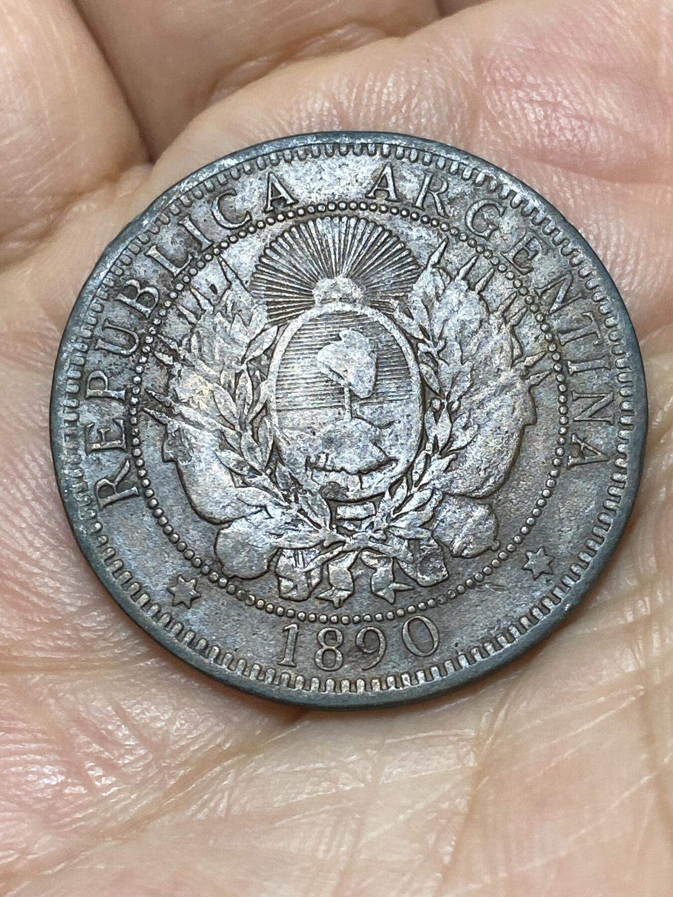 2026年第二十七场(总第一百九十六场）外国好品散币场(免佣金) 阿根廷🇦🇷1890年2分大铜币