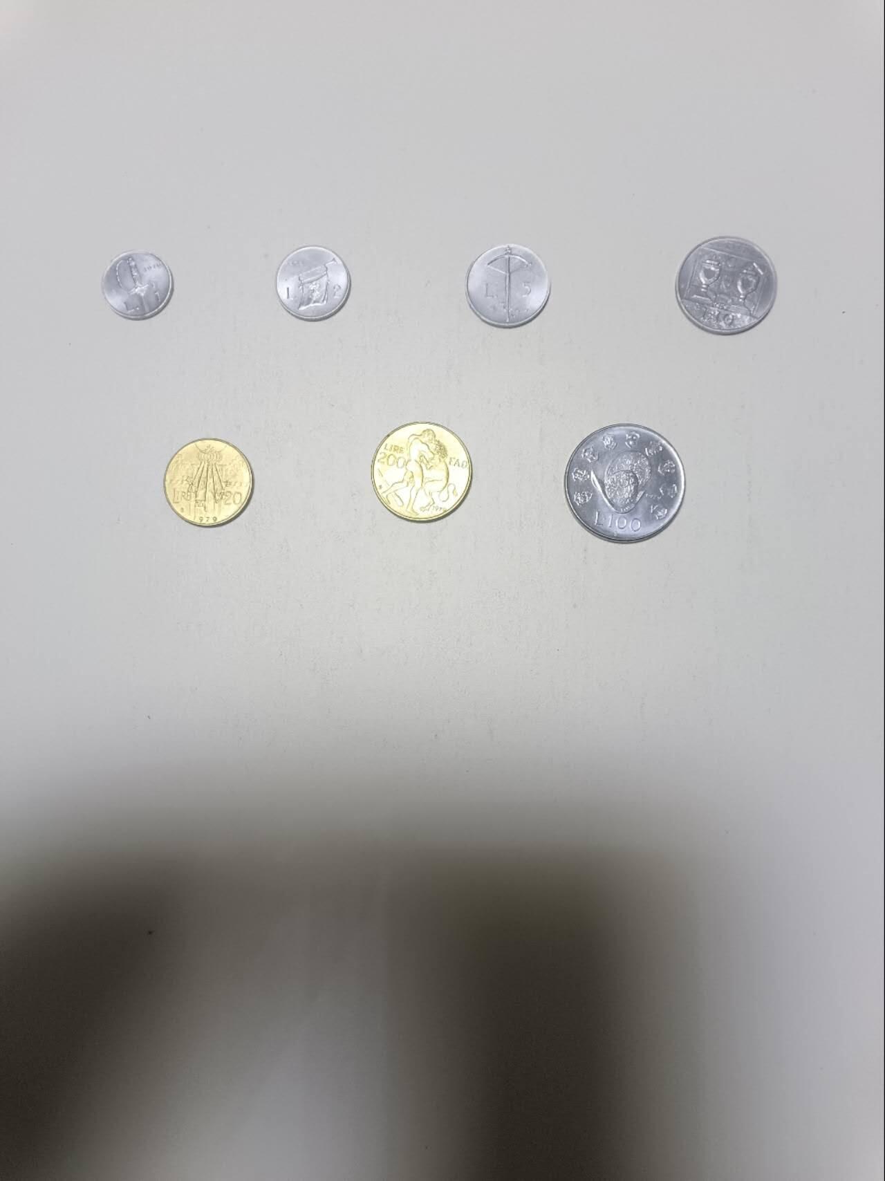 【20260218】非全新纸币和硬币第336场 圣马力诺7枚硬币全套，稀少