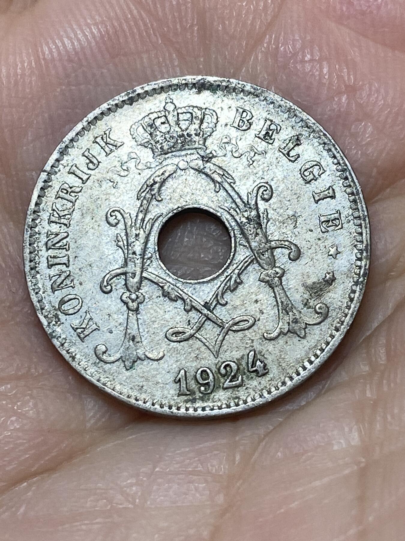 2026年第二十六场(总第一百九十五场）外国好品散币场(免佣金) 比利时🇧🇪1924年10分(阿尔贝一世，荷语版)