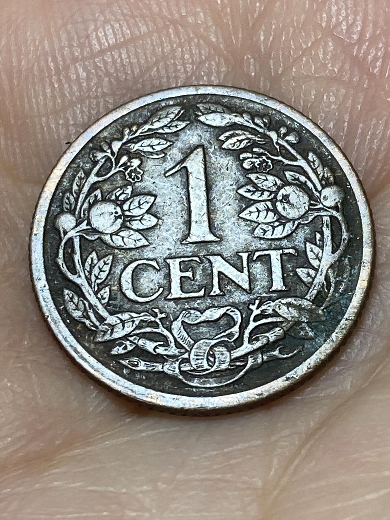 2026年第二十六场(总第一百九十五场）外国好品散币场(免佣金) 荷兰🇳🇱1915年1分(威廉明娜女王第六版，Seahorse –海马标)