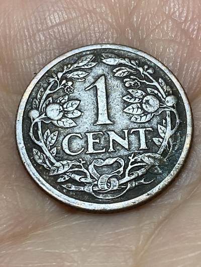 2026年第二十六场(总第一百九十五场）外国好品散币场(免佣金) - 荷兰🇳🇱1915年1分(威廉明娜女王第六版，Seahorse –海马标)