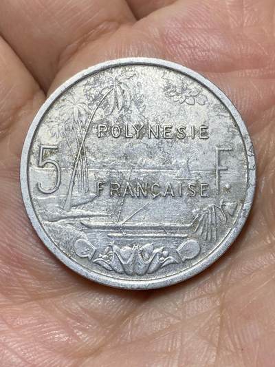 2026年第二十七场(总第一百九十六场）外国好品散币场(免佣金) - 法属波利尼西亚🇵🇫1965年5法郎(第一版)
