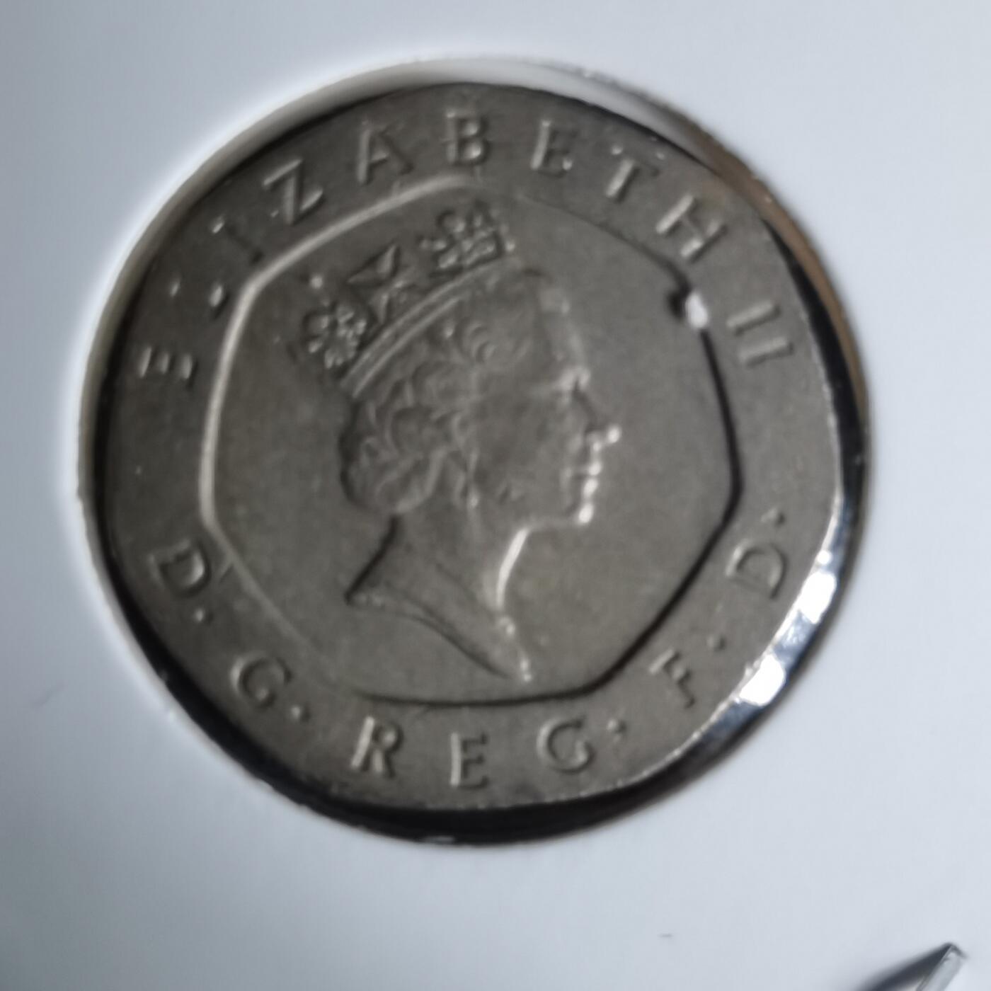 沼泽如烟--第996场 英国1997年20便士