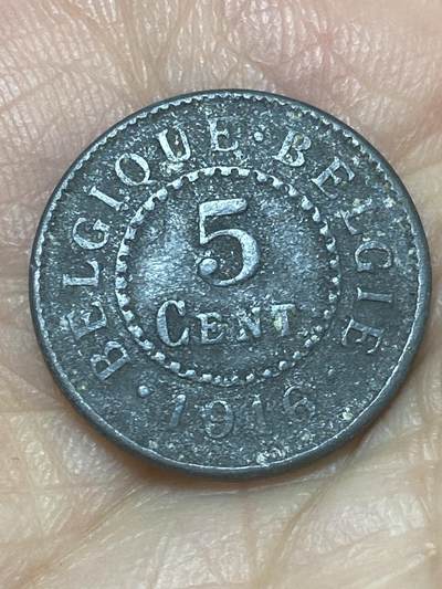 2026年第二十六场(总第一百九十五场）外国好品散币场(免佣金) - 比利时🇧🇪1916年5分(一战德国占领时期，关门年仅发行2年)