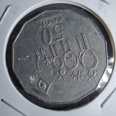 沼泽如烟--第996场 - 澳大利亚1994年50分纪念币