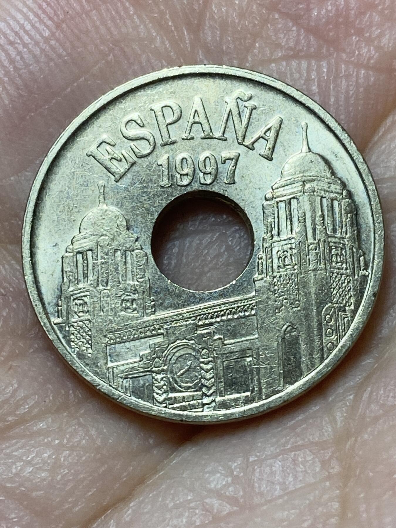 2026年第二十七场(总第一百九十六场）外国好品散币场(免佣金) 西班牙🇪🇸1997年25比塞塔(梅利利亚自治市纪念币)