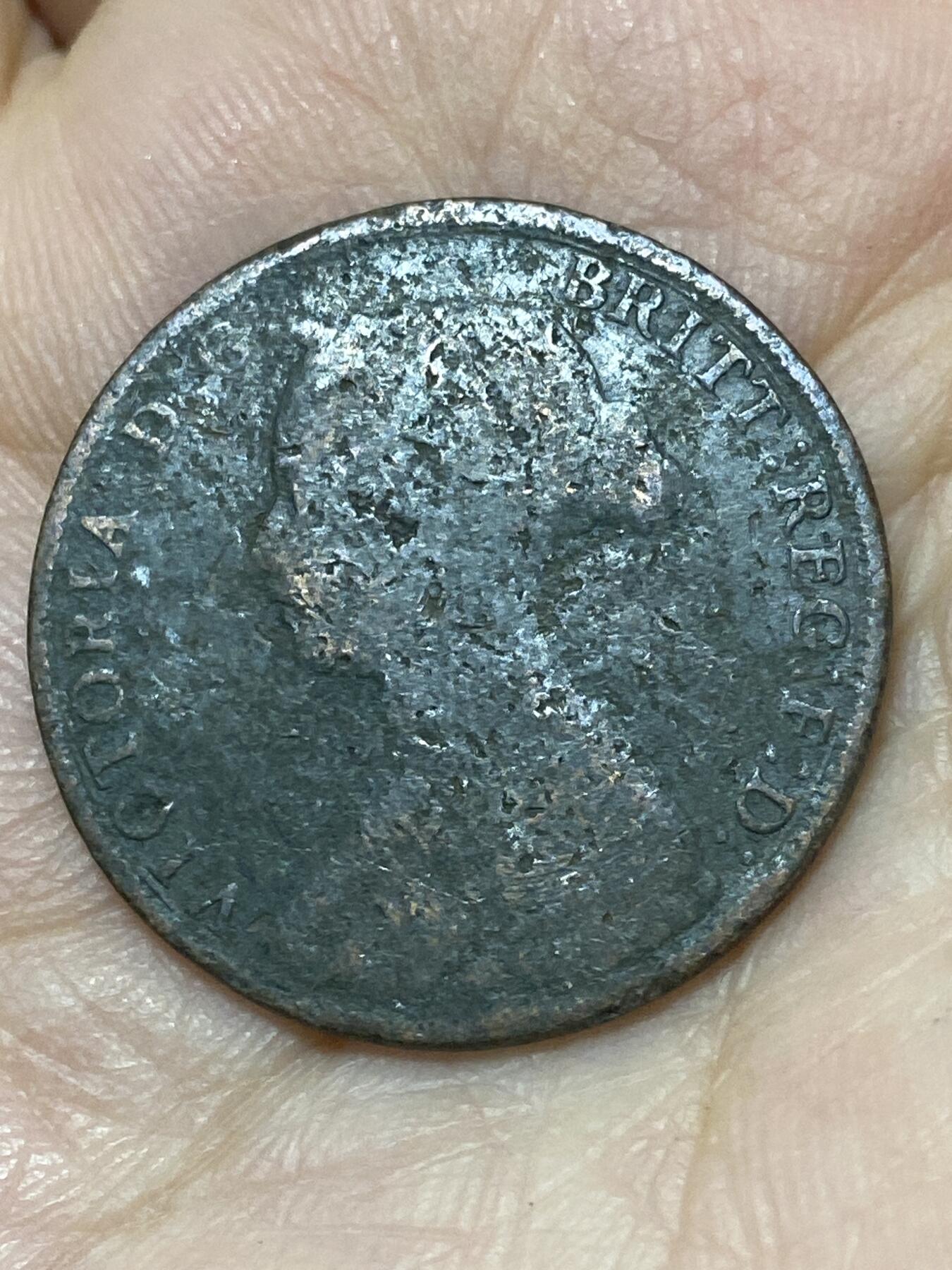 2026年第二十七场(总第一百九十六场）外国好品散币场(免佣金) 英国🇬🇧1861年半便士(维多利亚女王中年桂冠第二版，首发年)