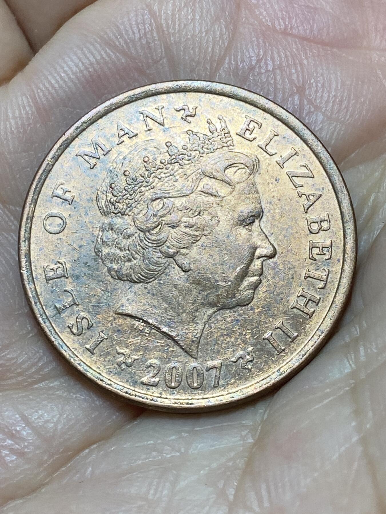 2026年第二十七场(总第一百九十六场）外国好品散币场(免佣金) 英属马恩岛🇮🇲2007年2便士(伊丽莎白二世老年第三套)