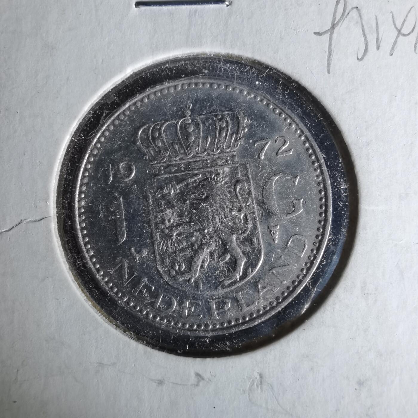 沼泽如烟--第993场 荷兰1972年1盾