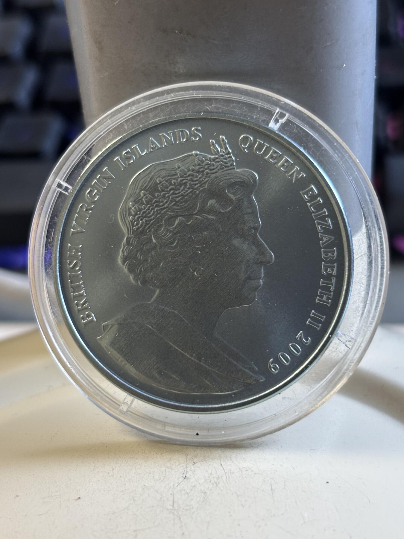 第191期拍卖 维尔京群岛2009北京奥运系列跑步绿色钛纪念币