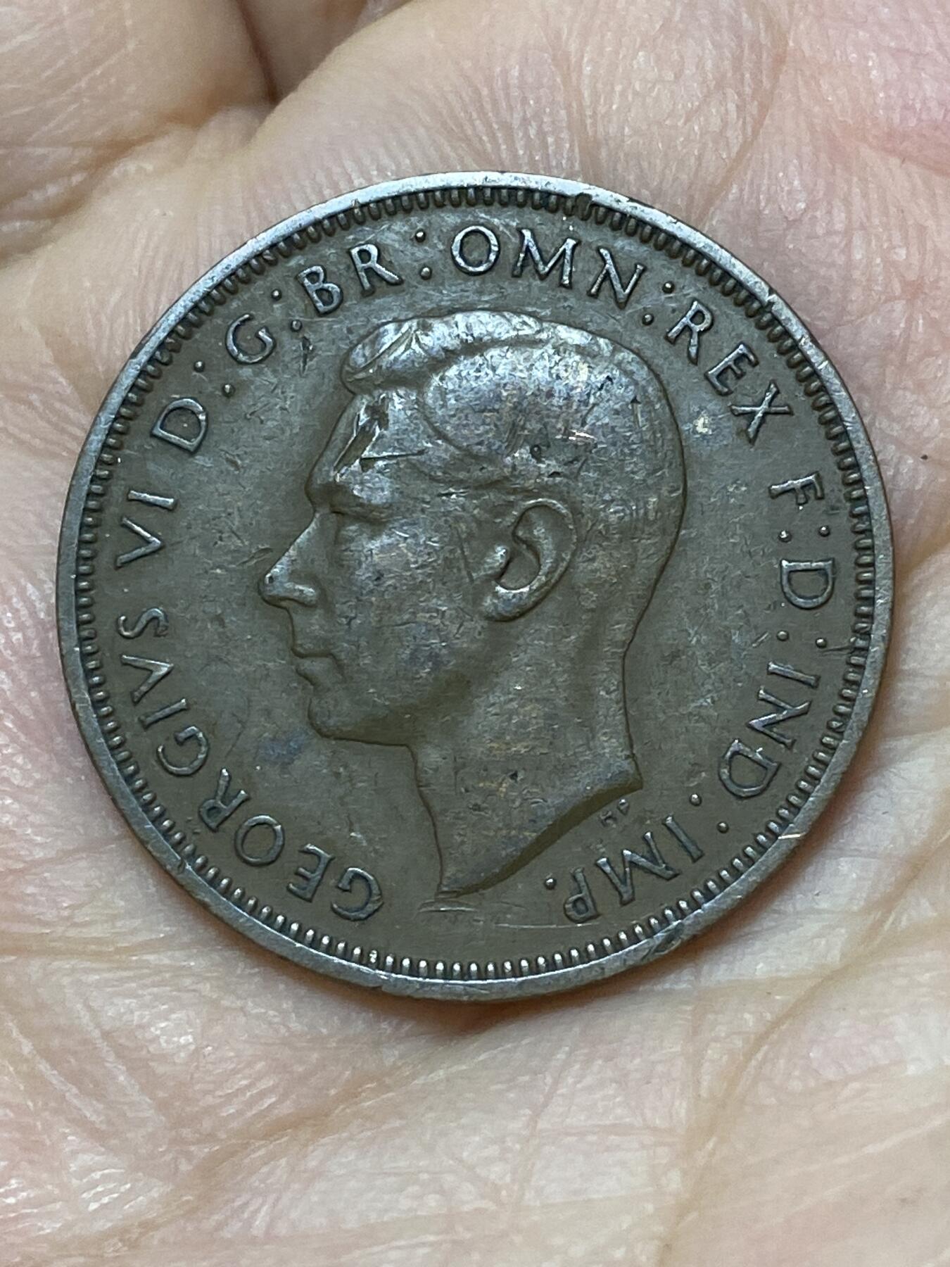 2026年第二十七场(总第一百九十六场）外国好品散币场(免佣金) 英国🇬🇧1947年半便士(乔治六世第一版)