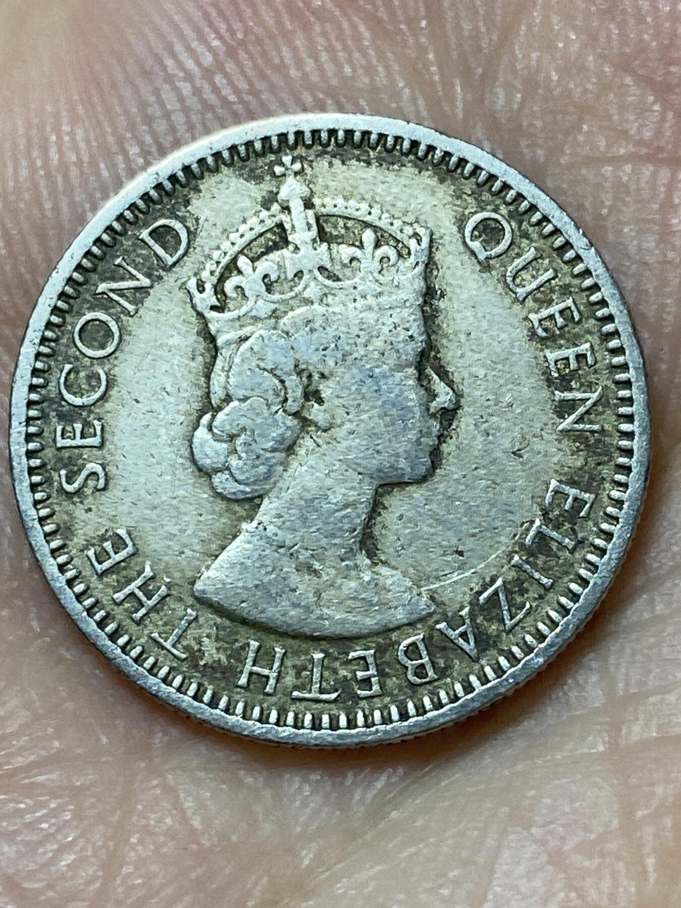 2026年第二十七场(总第一百九十六场）外国好品散币场(免佣金) 英属塞浦路斯1955单年份25米尔(伊丽莎白二世青年带冠)