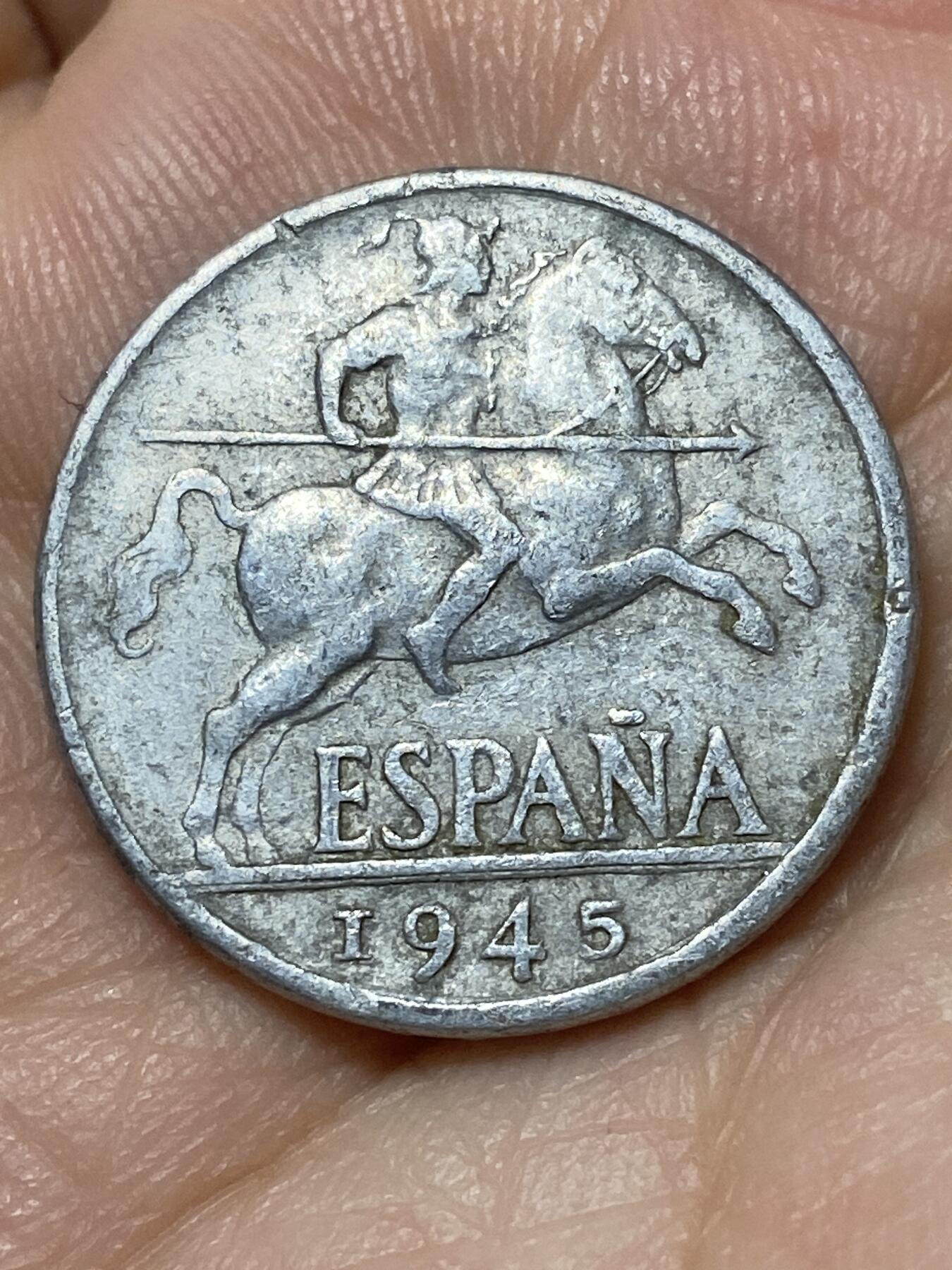 2026年第二十七场(总第一百九十六场）外国好品散币场(免佣金) 西班牙🇪🇸1945年10分(国民政府时期，实际为弗朗哥控制)
