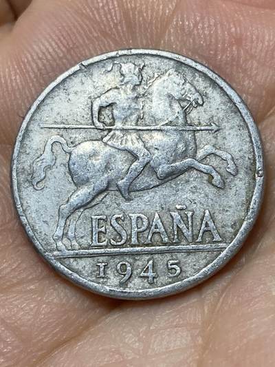 2026年第二十七场(总第一百九十六场）外国好品散币场(免佣金) - 西班牙🇪🇸1945年10分(国民政府时期，实际为弗朗哥控制)