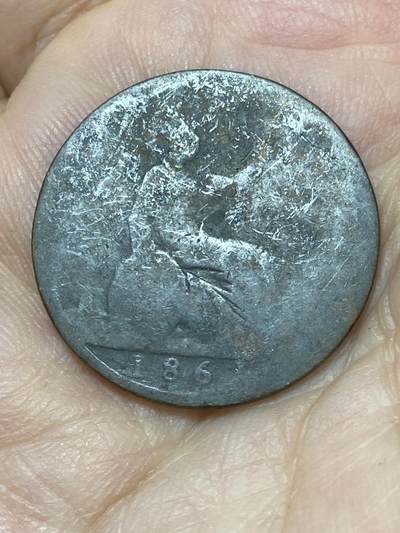 2026年第二十七场(总第一百九十六场）外国好品散币场(免佣金) - 英国🇬🇧1861年1/2便士(维多利亚女王中年桂冠第二版，首发年)