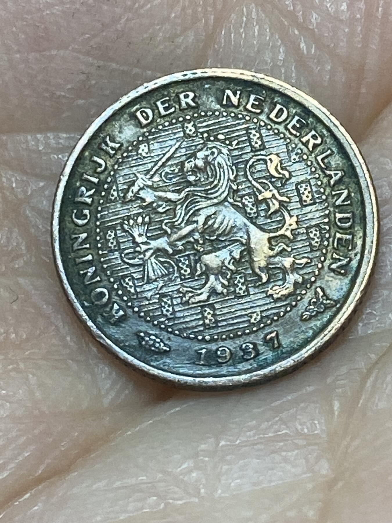 2026年第二十六场(总第一百九十五场）外国好品散币场(免佣金) 荷兰🇳🇱1937年1/2分(威廉明娜女王第三版，Grapes–葡萄标)