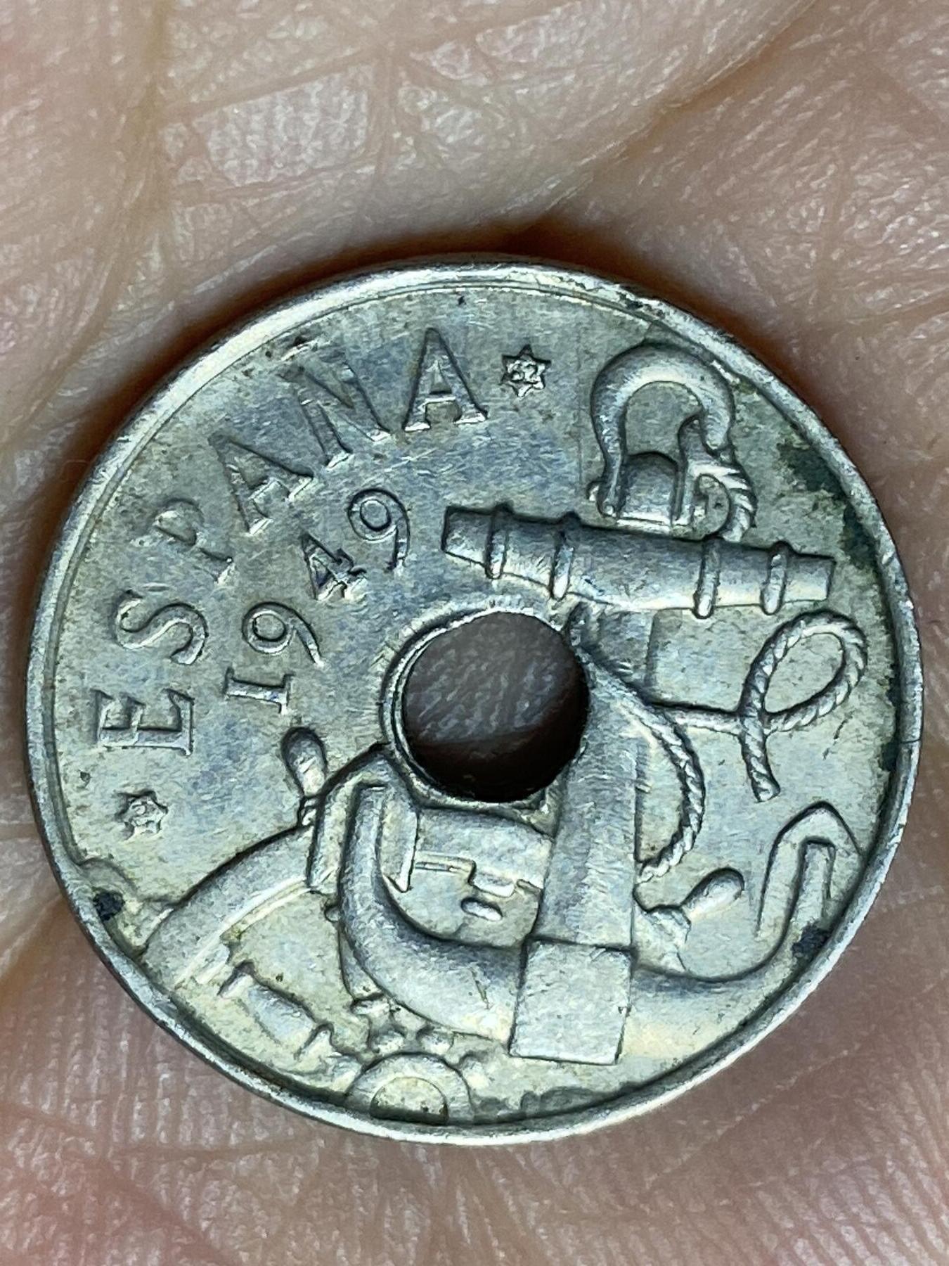 2026年第二十七场(总第一百九十六场）外国好品散币场(免佣金) 西班牙🇪🇸1949(62)年50分(弗朗哥执政时期)