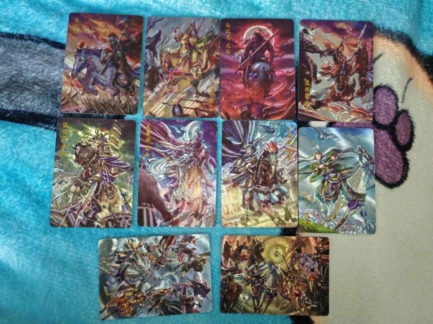 买就送PR！！龙虎卡牌-七六场（满200元包邮，无佣金，每周六结拍，欢迎送拍） 粗闪10张 百里卡牌 嘉宁水浒 - 水浒八骠骑&合体卡