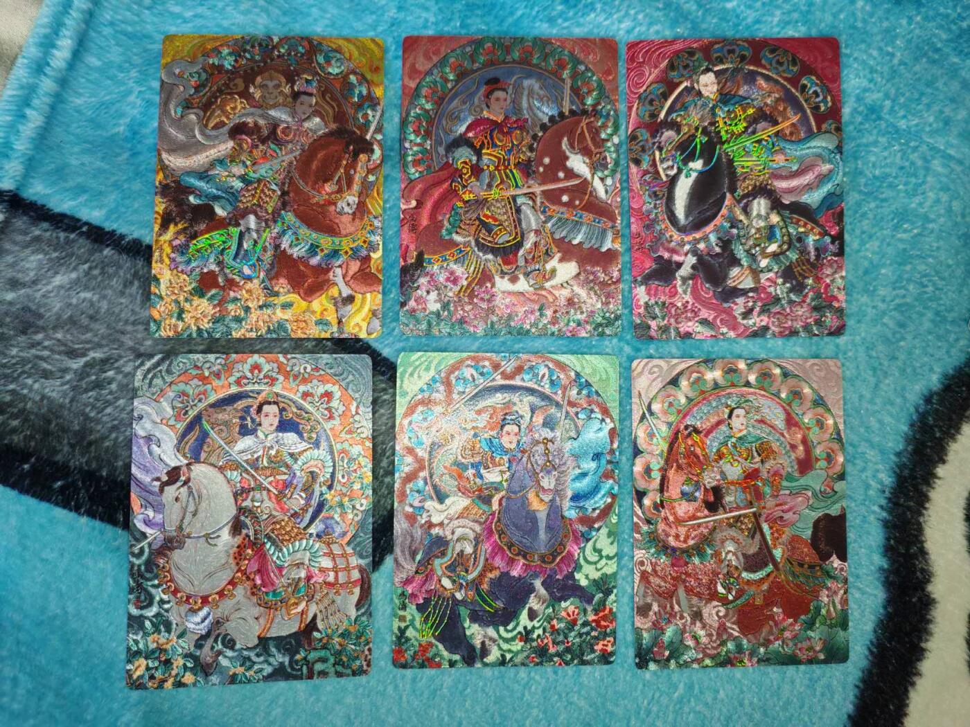 买就送PR！！龙虎卡牌-七六场（满200元包邮，无佣金，每周六结拍，欢迎送拍） 冷烫全粗6张 星宿文创 扈裳元辰扈三娘 一套