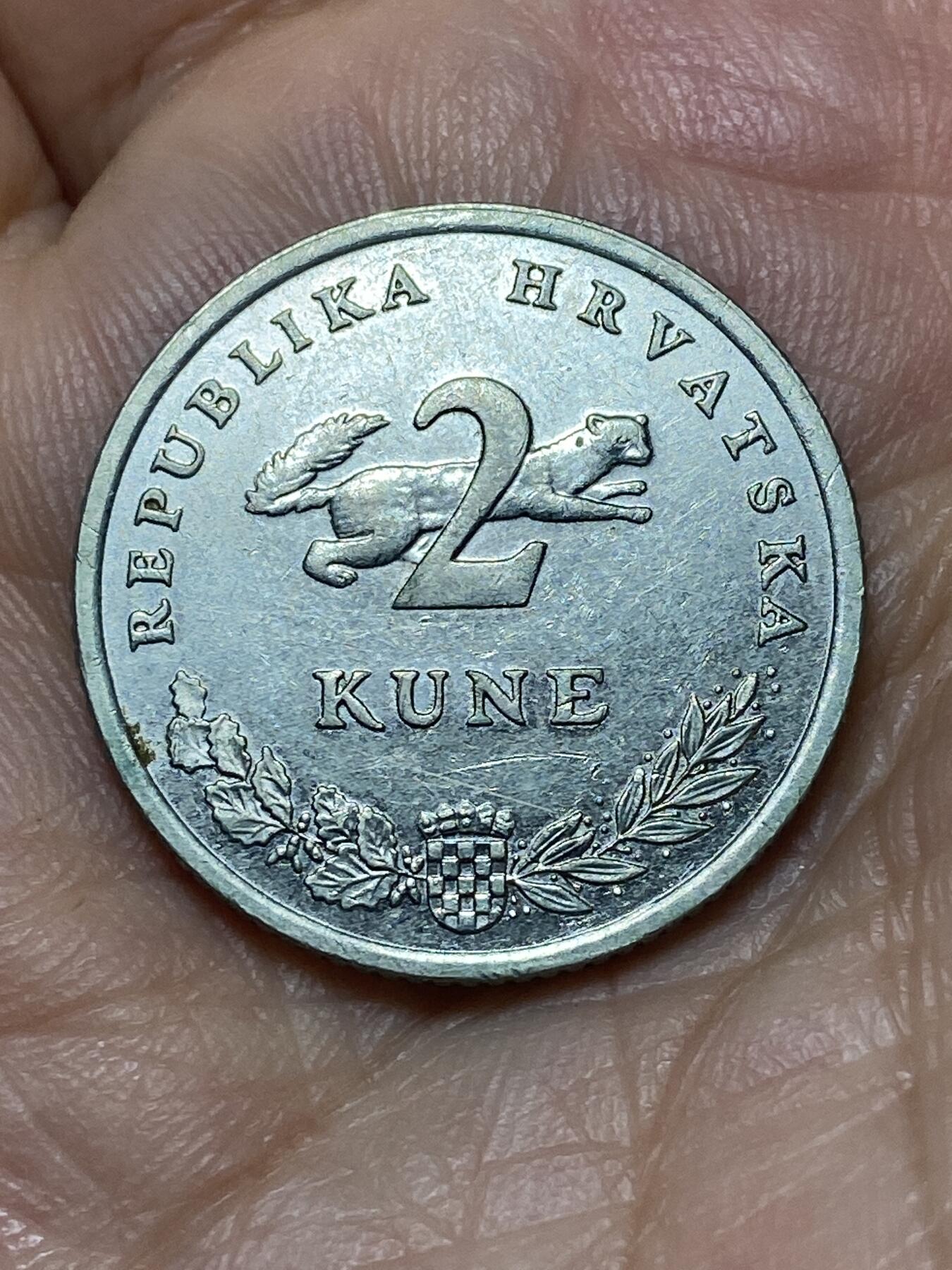 2026年第二十七场(总第一百九十六场）外国好品散币场(免佣金) 克罗地亚🇭🇷2003年2库纳(单数年克罗地亚语版)