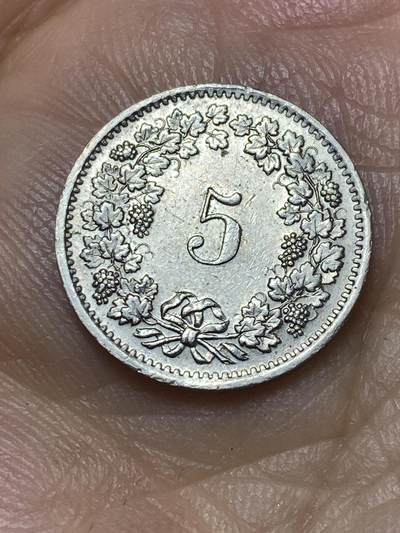 2026年第二十七场(总第一百九十六场）外国好品散币场(免佣金) - 瑞士🇨🇭1970年5拉彭(第二版，无标版)