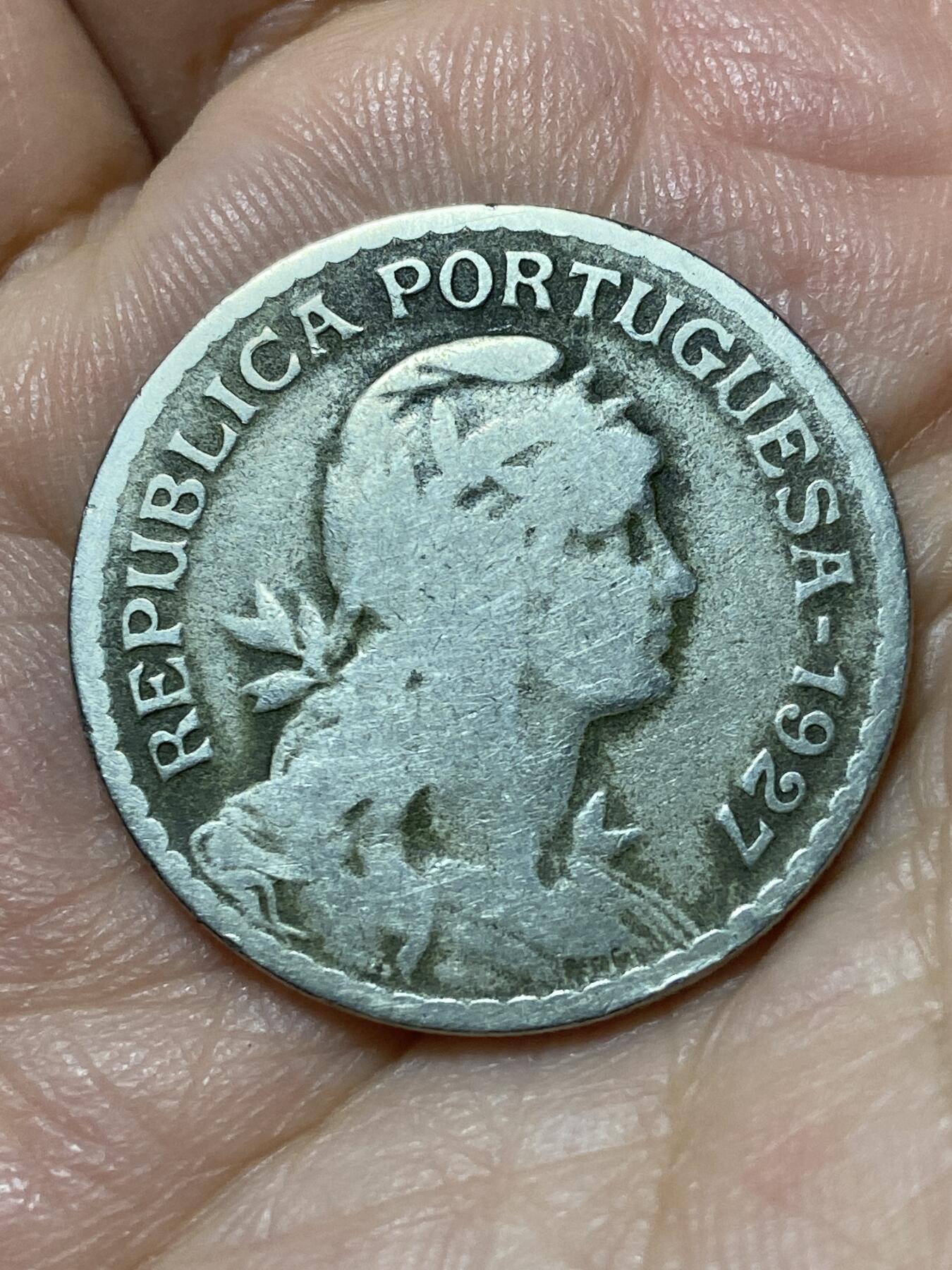 2026年第二十七场(总第一百九十六场）外国好品散币场(免佣金) 稀少早期年份–葡萄牙🇵🇹1927年1埃斯库多(共和国时期第四套，首发年)