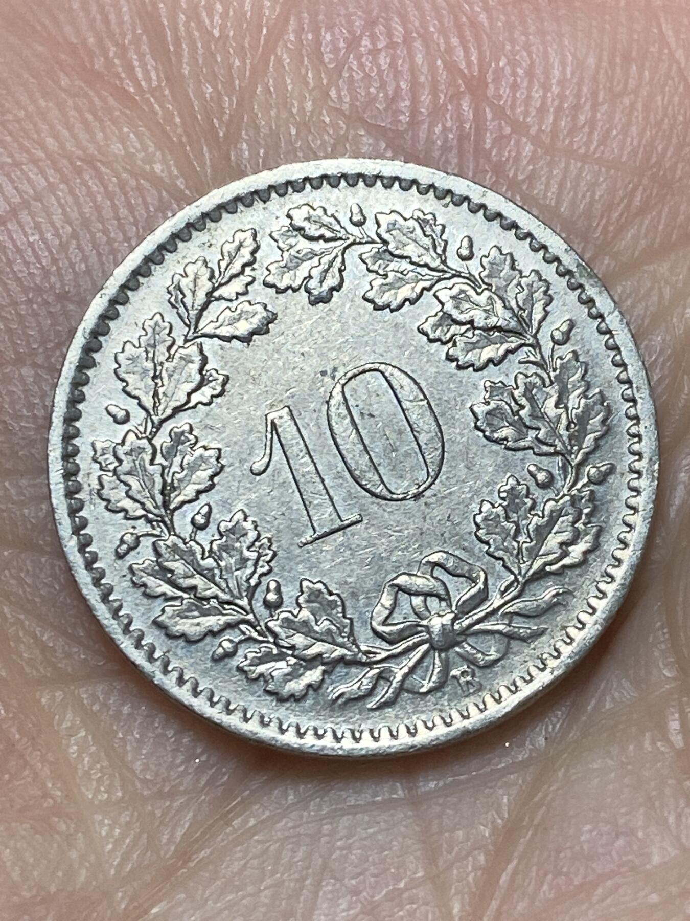 2026年第二十七场(总第一百九十六场）外国好品散币场(免佣金) 瑞士🇨🇭1966年10拉彭(第二版，B标伯尔尼造)