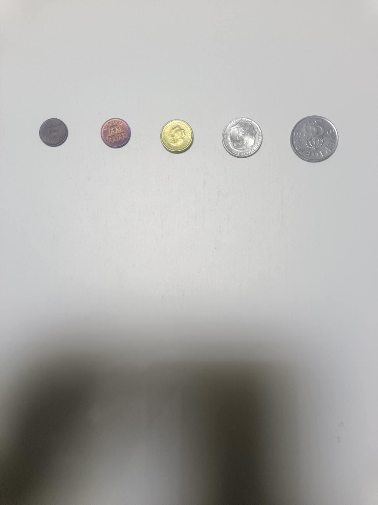 【20260218】非全新纸币和硬币第336场 瑞典5枚硬币