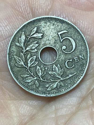 2026年第二十六场(总第一百九十五场）外国好品散币场(免佣金) - 比利时🇧🇪1922年5分(阿尔贝一世时期，荷语版)