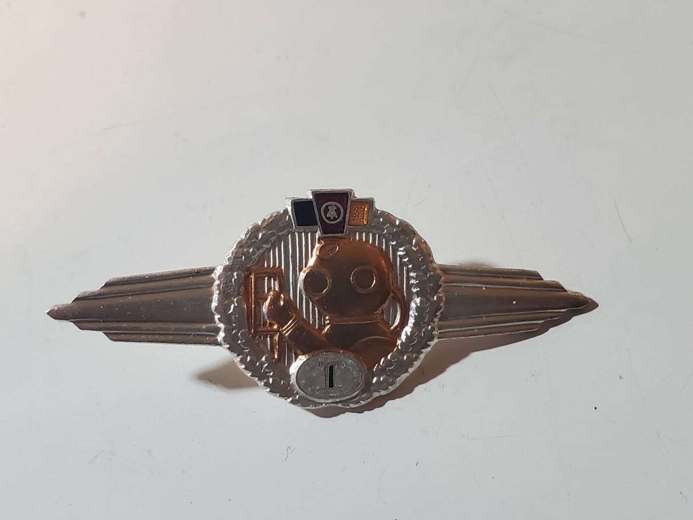 韵星假日军品类拍卖第41期 -- Rimey Holidays Militaria Auction 41 民主德国60版本一级人民军潜水技能章 早期特种部队 转轮版本