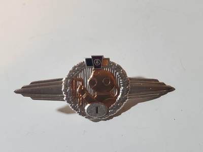 韵星假日军品类拍卖第41期 -- Rimey Holidays Militaria Auction 41 - 民主德国60版本一级人民军潜水技能章 早期特种部队 转轮版本