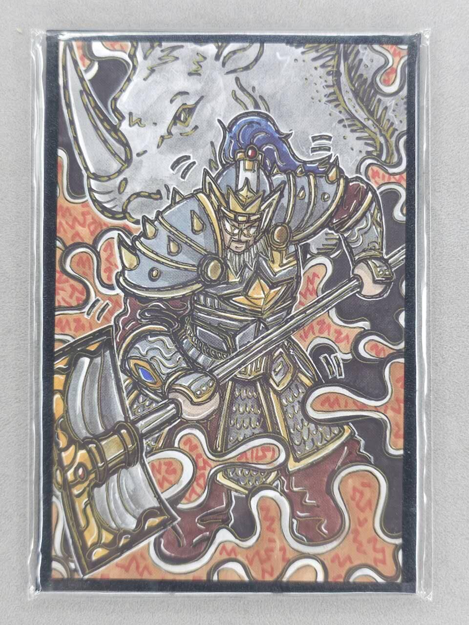 买就送PR！！龙虎卡牌-七六场（满200元包邮，无佣金，每周六结拍，欢迎送拍） A6色纸 waiwai 三国人物 - 徐晃