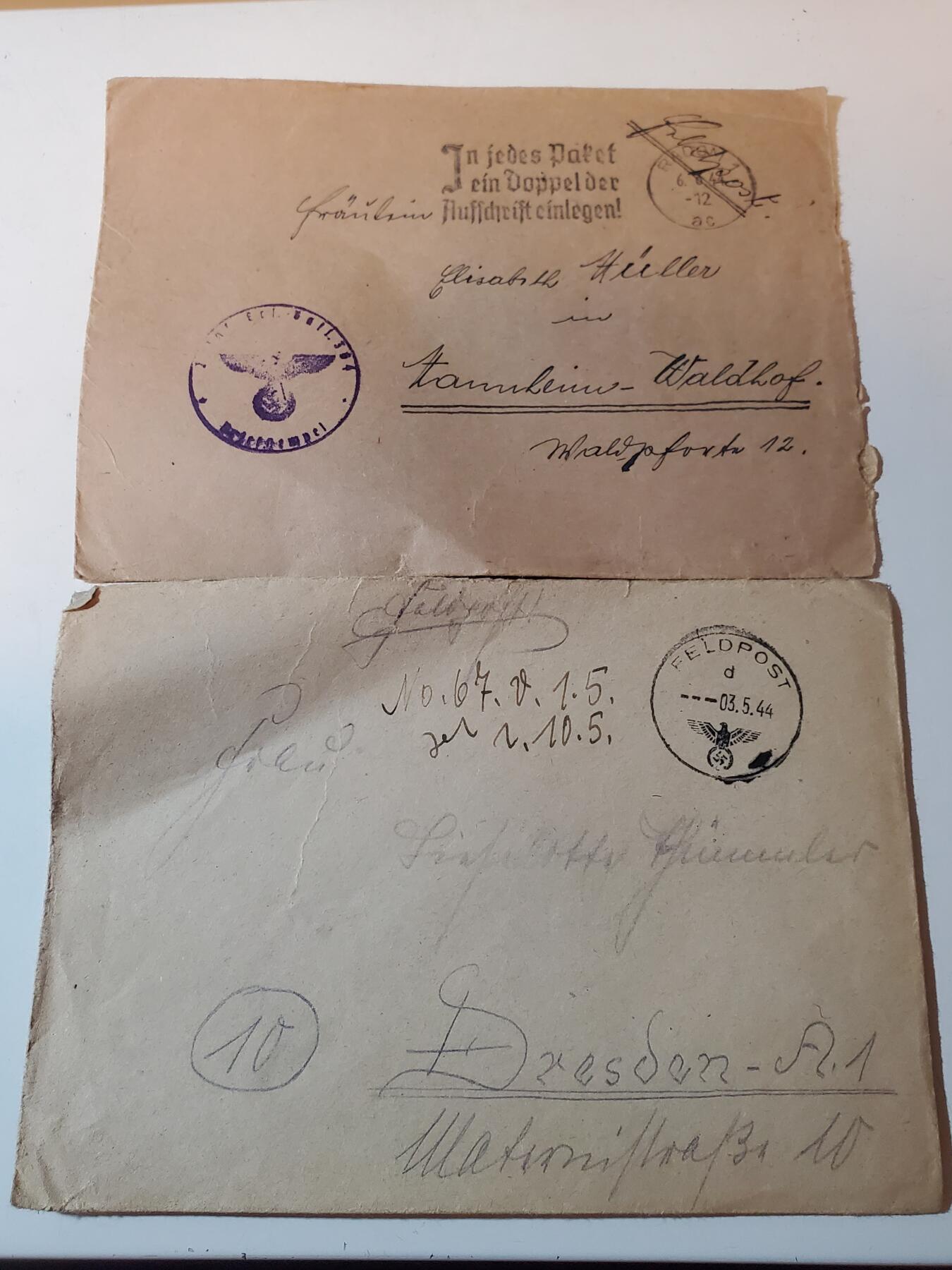 韵星假日军品类拍卖第41期 -- Rimey Holidays Militaria Auction 41 纳粹德国信封一组