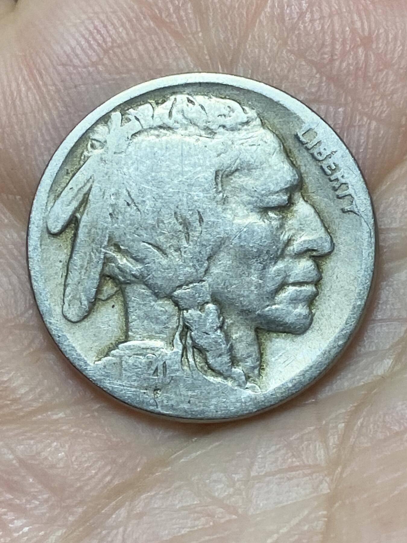 2026年第二十七场(总第一百九十六场）外国好品散币场(免佣金) 美国🇺🇸1921年5分(野牛5分第二版)