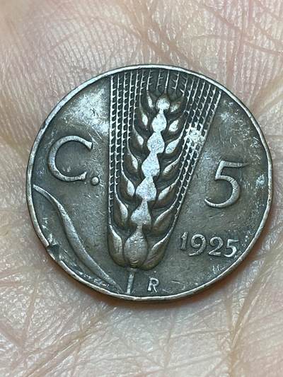 2026年第二十七场(总第一百九十六场）外国好品散币场(免佣金) - 意大利王国1925年5分(维托里奥·埃马努埃莱三世第三套)