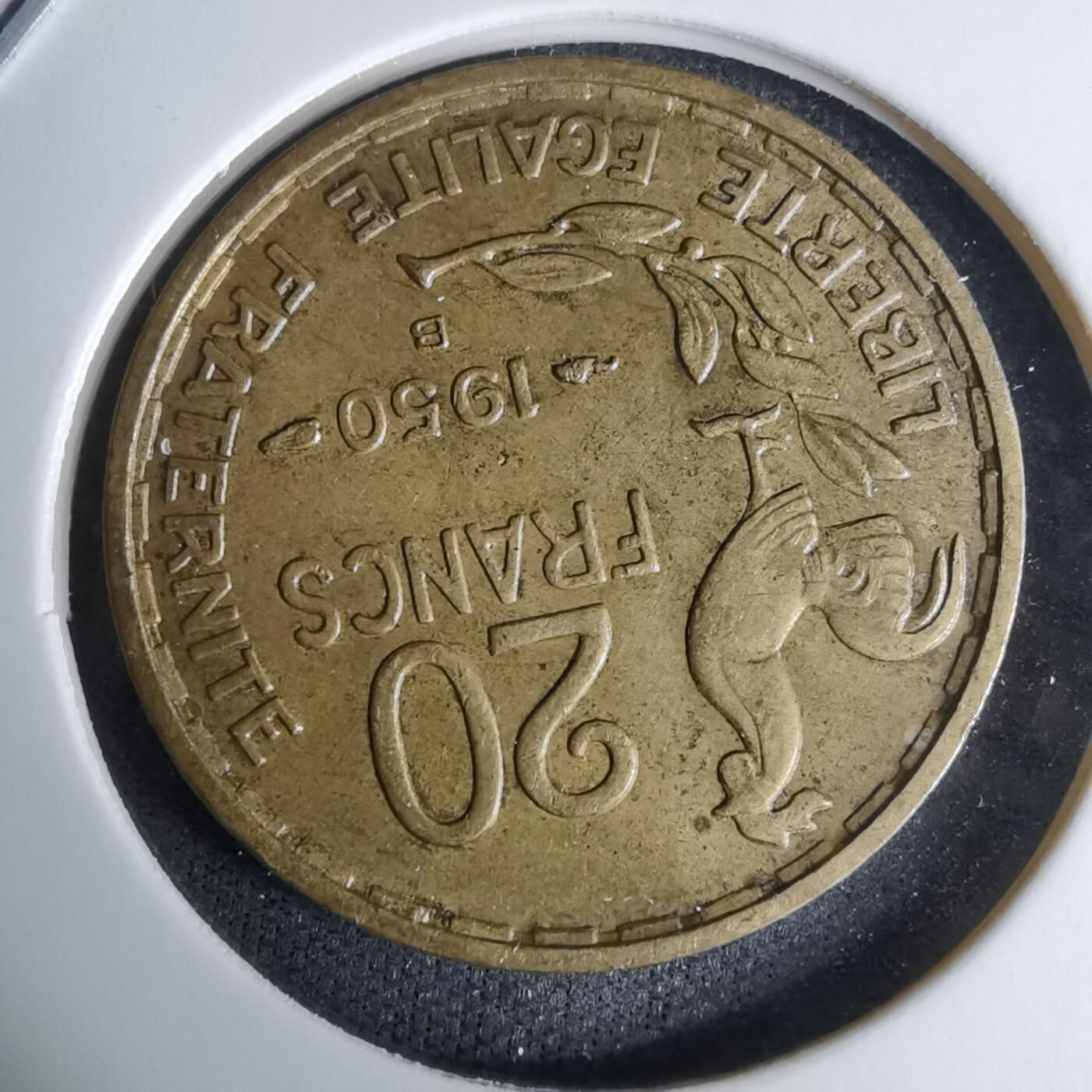 沼泽如烟--第996场 法国1950年20法郎B版