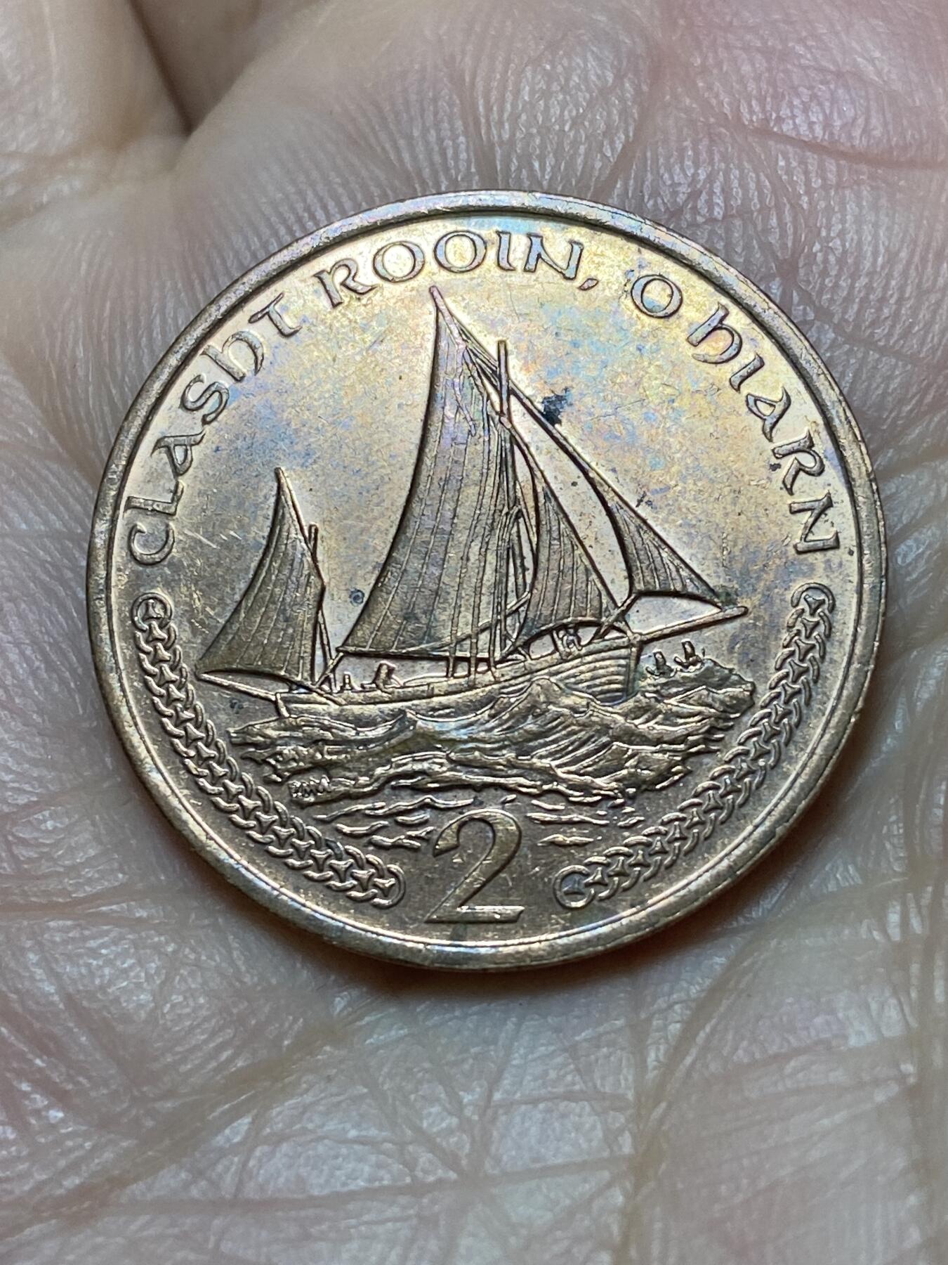 2026年第二十七场(总第一百九十六场）外国好品散币场(免佣金) 英属马恩岛🇮🇲2000年2便士(伊丽莎白二世老年第二套)