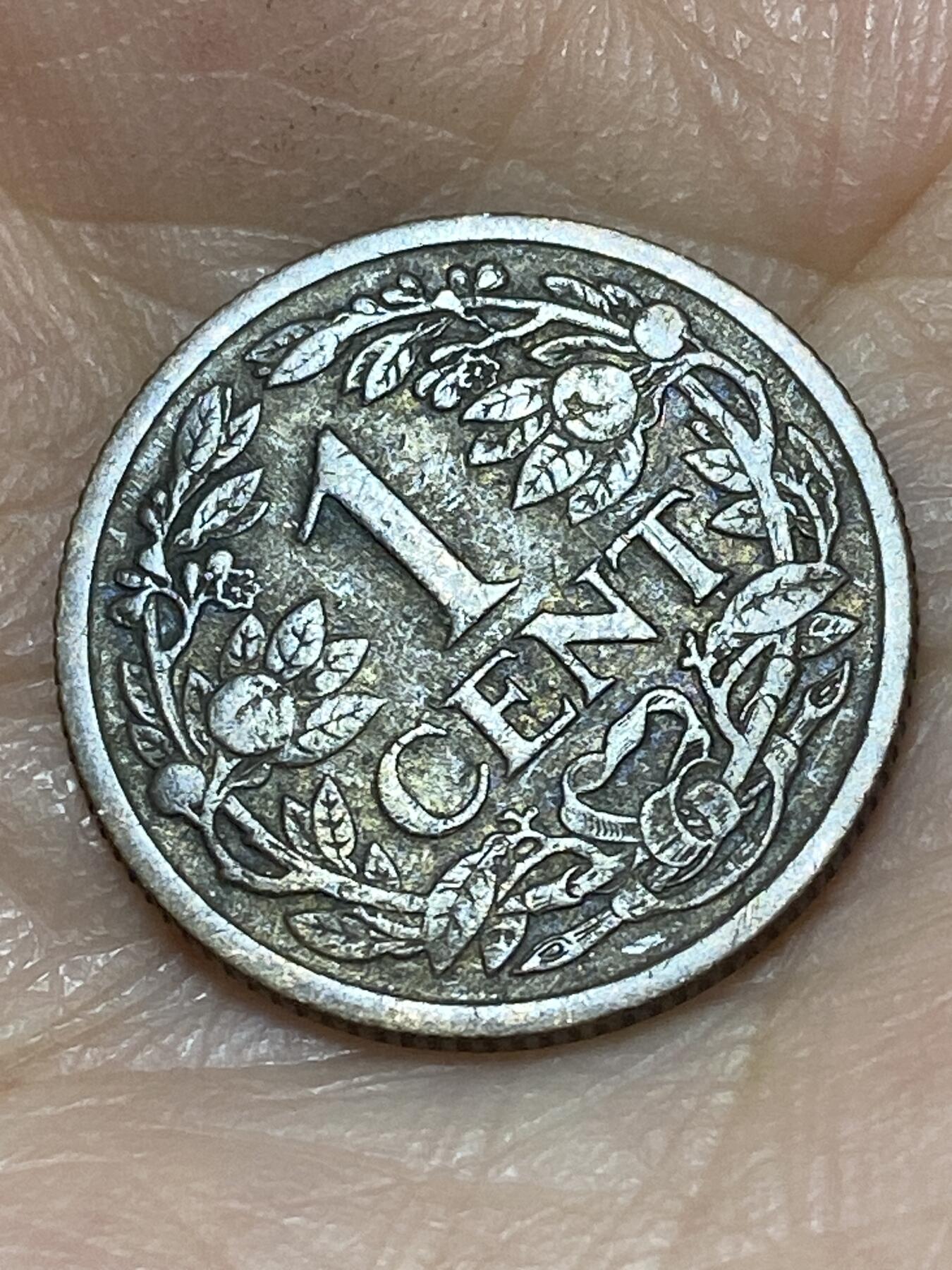 2026年第二十六场(总第一百九十五场）外国好品散币场(免佣金) 荷兰🇳🇱1915年1分(威廉明娜女王第六版，Seahorse –海马标)