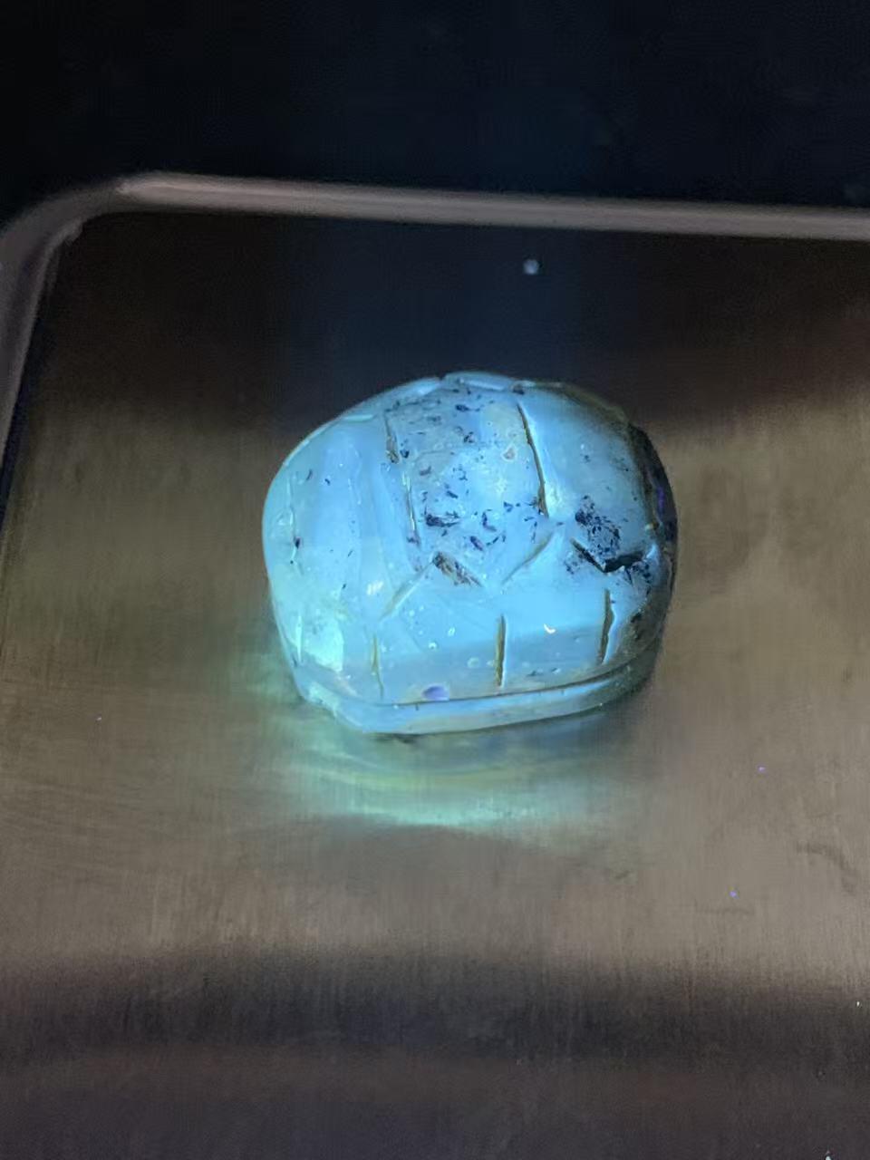 天然通货乌克兰蜜蜡雕刻龟壳寓意，富甲天下，一个，