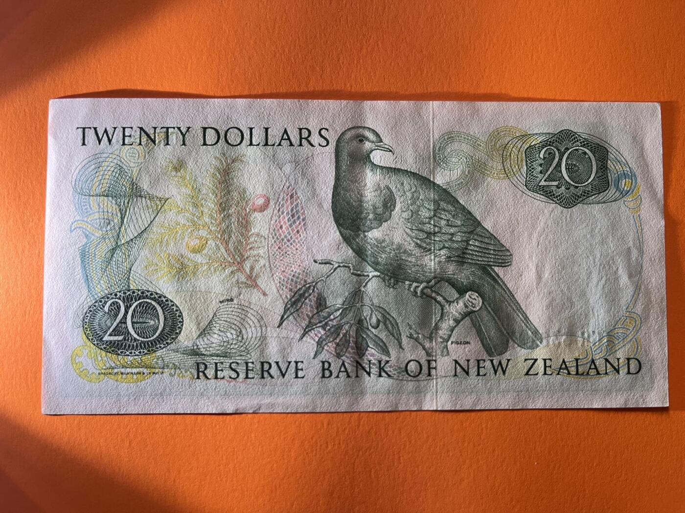 世界各国纸币拍卖 新西兰20元 实物图