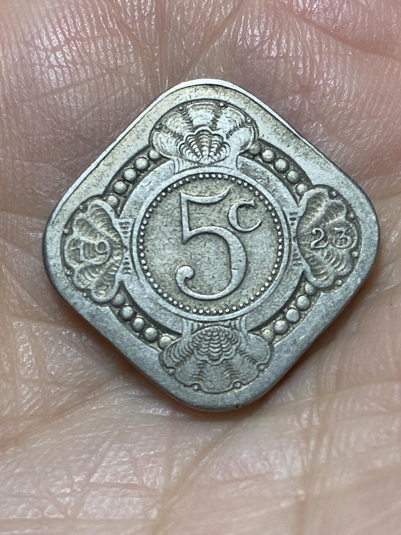 2026年第二十六场(总第一百九十五场）外国好品散币场(免佣金) 少见–荷兰🇳🇱1923年5分(威廉明娜女王时期)