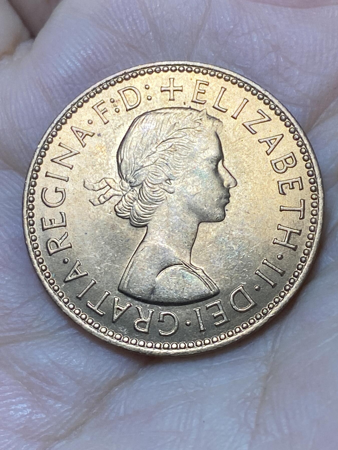 2026年第二十七场(总第一百九十六场）外国好品散币场(免佣金) 原光好品–英国🇬🇧1967年半便士(伊丽莎白二世青年桂冠第二版，普制币关门年)