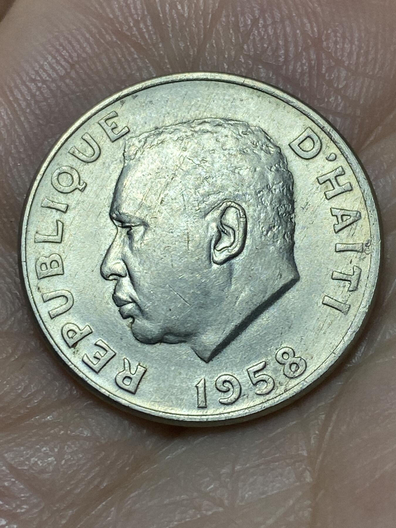 2026年第二十七场(总第一百九十六场）外国好品散币场(免佣金) 海地🇭🇹1958年10分