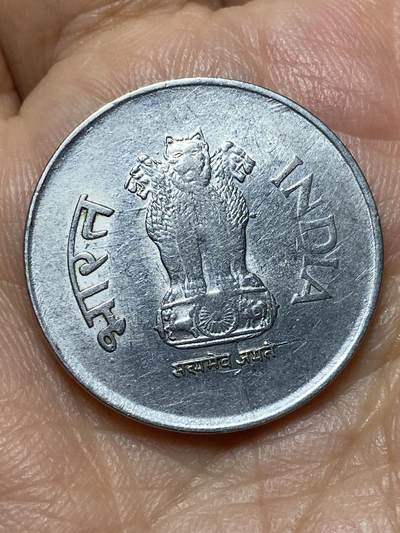 2026年第二十七场(总第一百九十六场）外国好品散币场(免佣金) - 印度🇮🇳1996年1卢比(H版五星标，海得拉巴造)